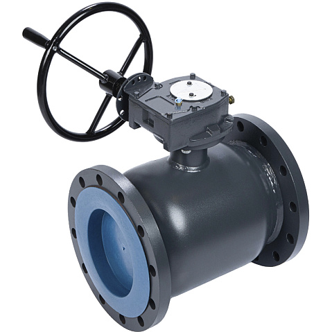 Кран стальной шаровой цельносварной DN 350-300 PN 16 стандартнопроходной фланцевый 780мм с редукт. RJIP-FF РИДАН 065N0271GR купить в Челябинске | "Проконсим"